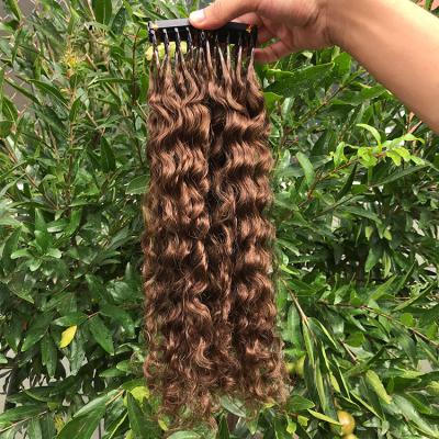14 - 30 Inch 6D Hair Extensions 100% Human Hair Loose Curl 20 Rows 5 Strands/Row