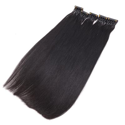 14 - 30 Inch 6D Hair Extensions 100% Human Hair Straight 20 Rows 5 Strands/Row