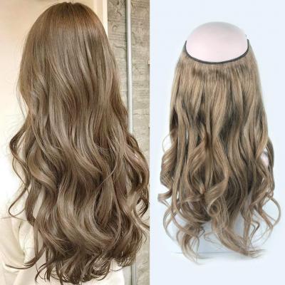 14 - 32 Inch Halo Hair Extensions #8 Body Wave/Straight