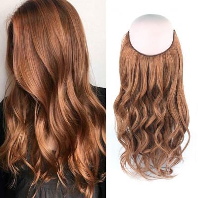 14 - 32 Inch Halo Human Hair Extensions #30 Body Wave/Straight