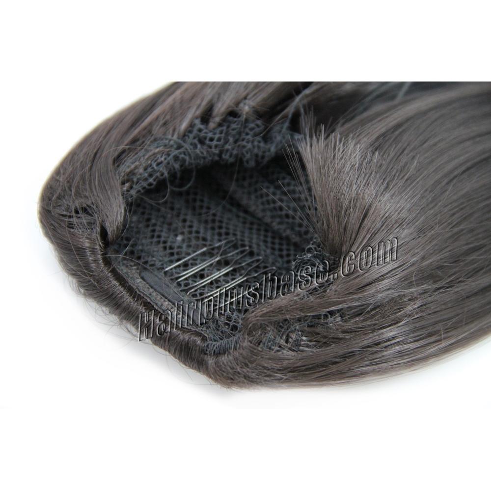 14 Inch Drawstring Human Hair Ponytail Fascinating Straight #2 Dark Brown no 1