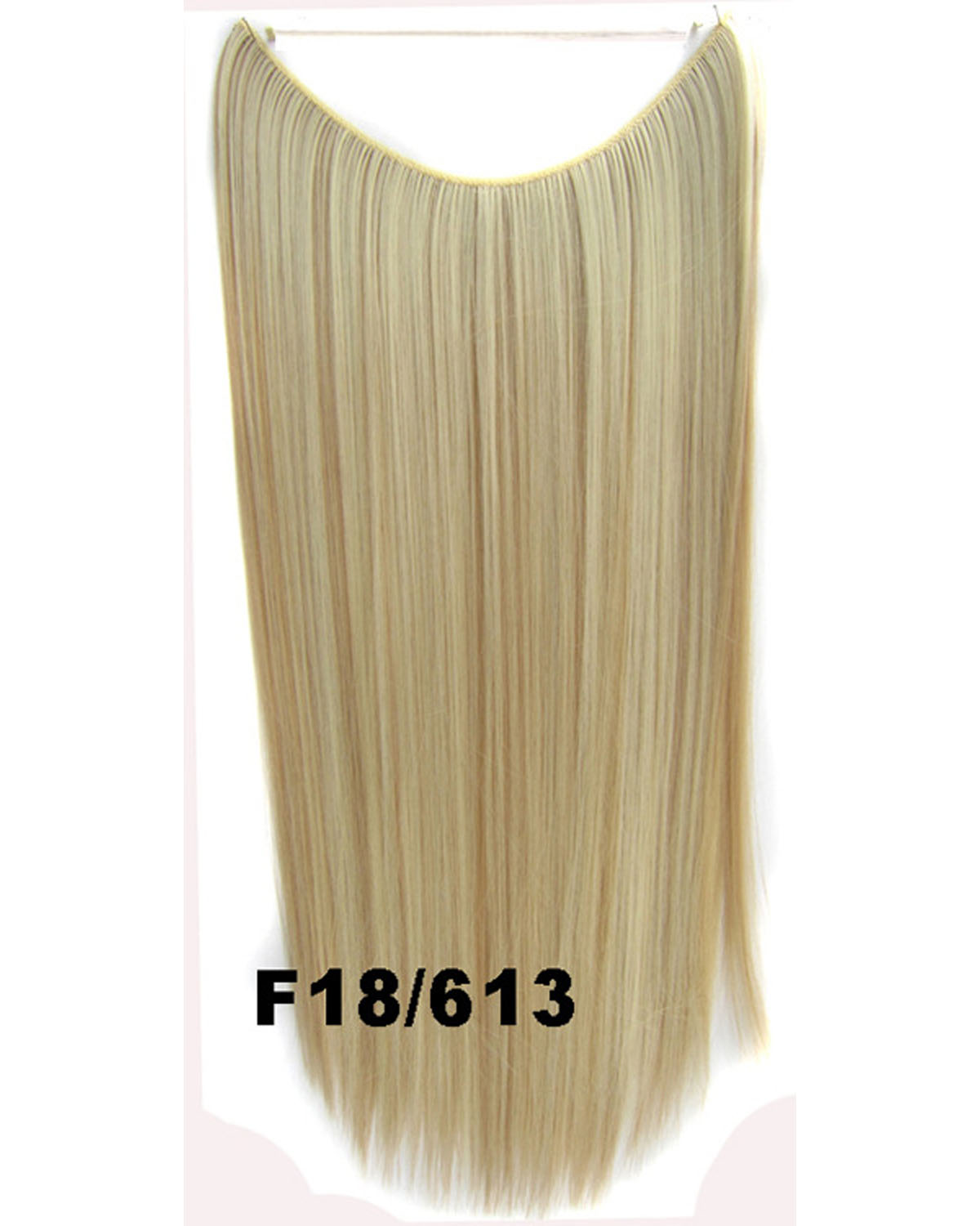 22 Inch Lady Wonderful Straight Long One Piece Miracle Wire Flip In Synthetic Hair Extension F18