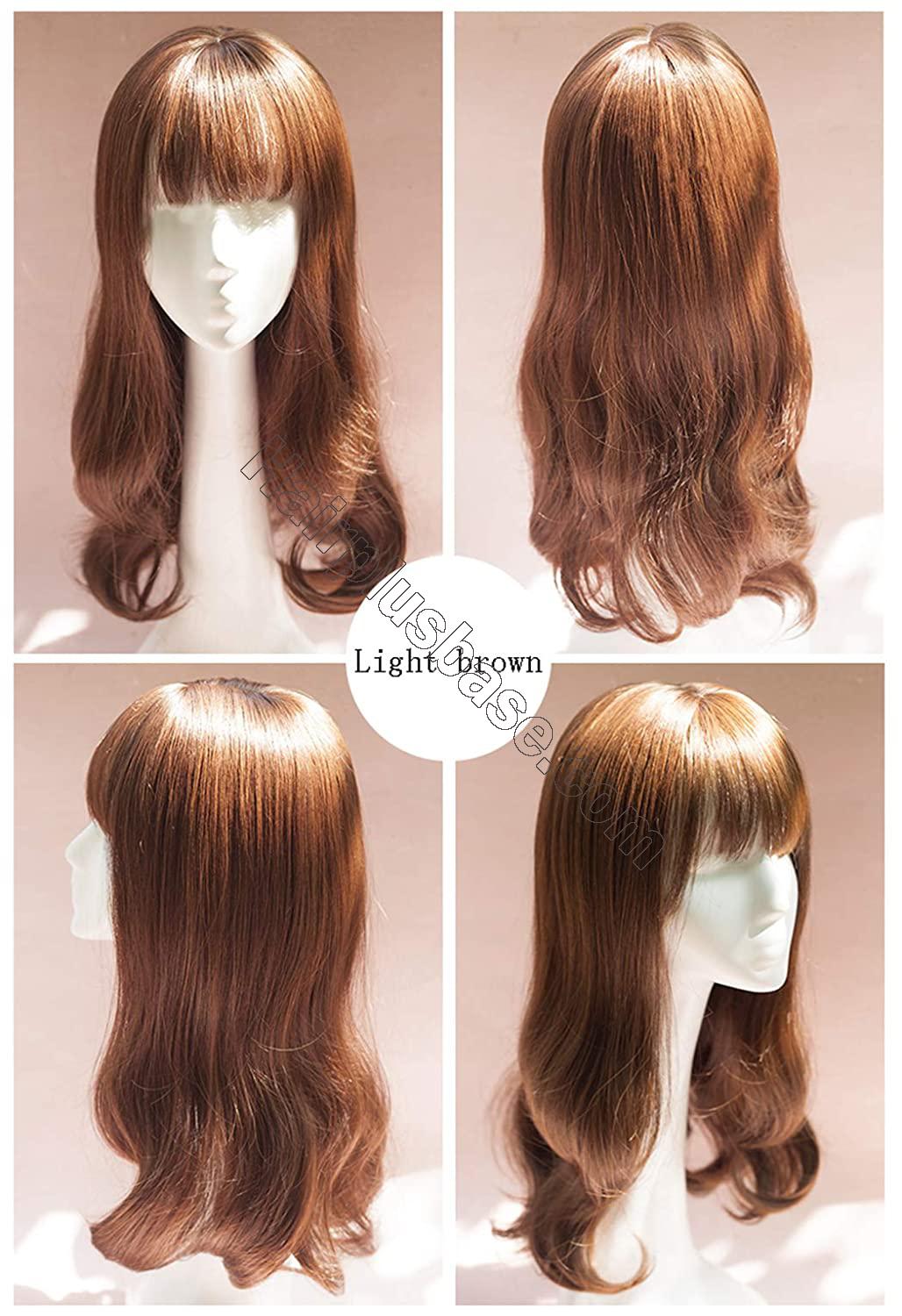 22" Long Wavy Hair Toppers Closure with Clips Top Crown Wiglet Topper