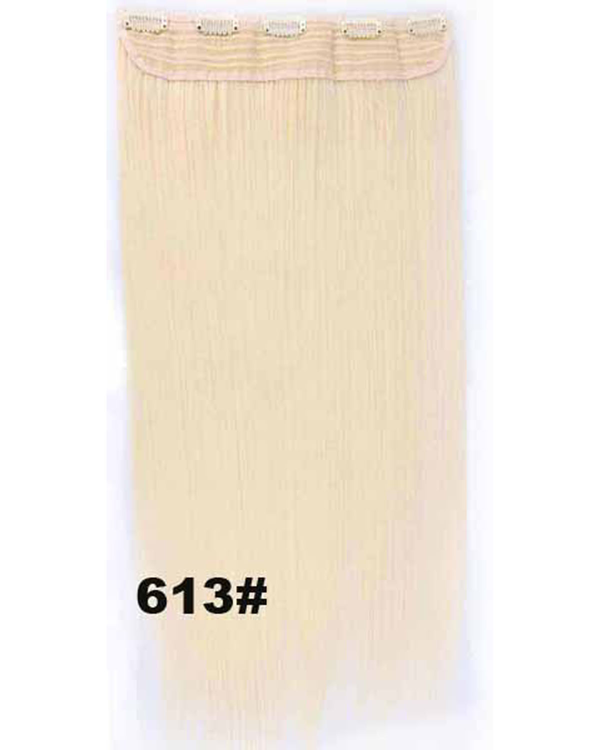 24 Inch Female Superior Long And Straight One Piece 5 Clips Clip In Synthetic Hair Extension
