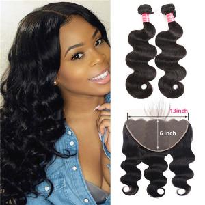 Body Wave Weave Hairstyle 13x6 Lace Frontal And Bundles