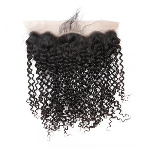 Curly Hair Virgin Hair 13x4 Lace Frontal Closure With Baby Hair