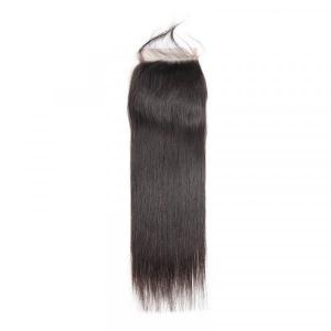4*4 Lace Closures Straight Human Hair For Sale
