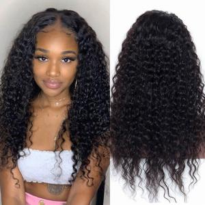Deep Wave Lace Front Human Hair Wigs 150%-200% Density With Baby Hair