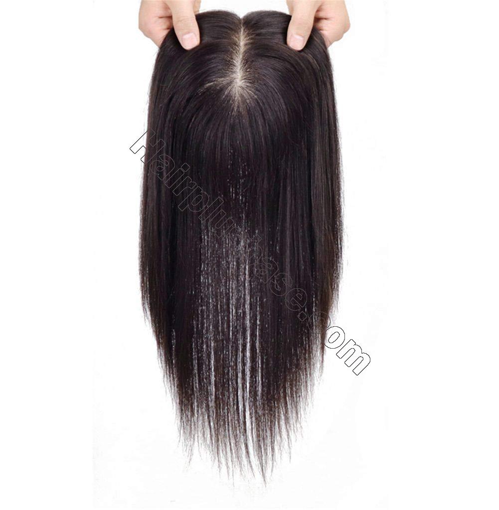 16x18CM Large Crown Base Human Hair Toppers for Serious Thinning Hair
