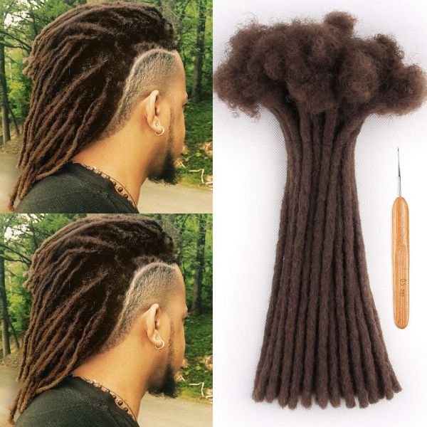 100% Human Hair Dreadlocks Handmade 50/50 Gray Natural - Afro Kinky Me –  Locsanity