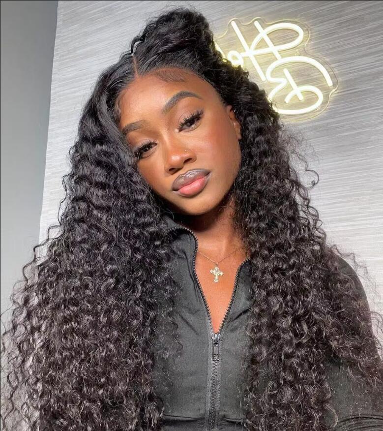 Curly Hair HD Lace Front Wig Virgin Human Hair Wigs Pre Plucked Hairline