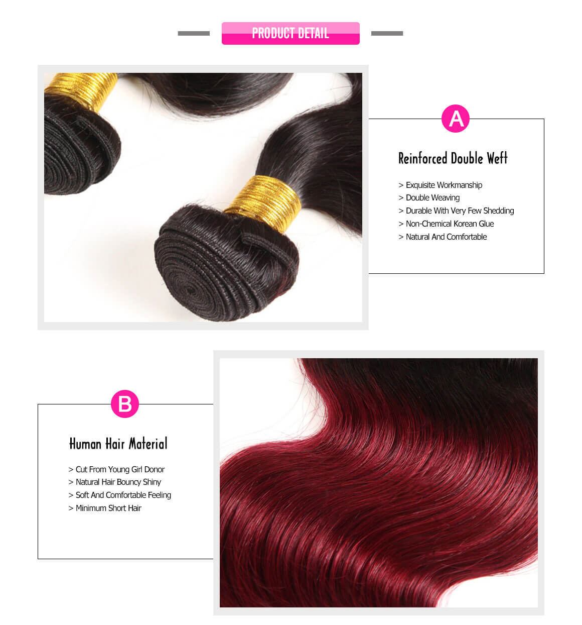 burgundy bundles