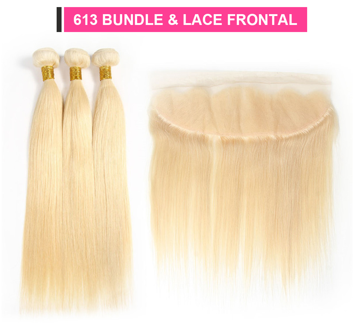 blonde bundles with frontal