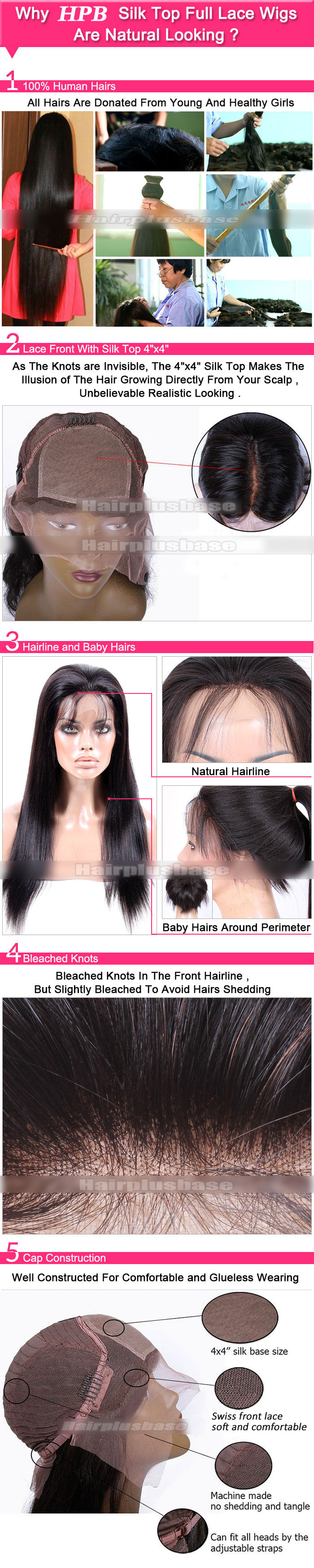 Why Premier Silk Top Lace Front Wigs are natural looking ?