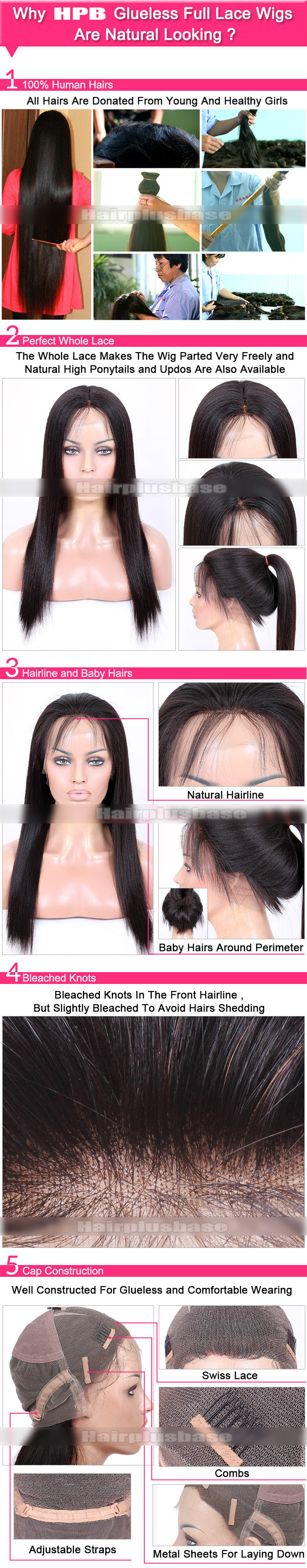 Glueless Full Lace Wig Natural looking 