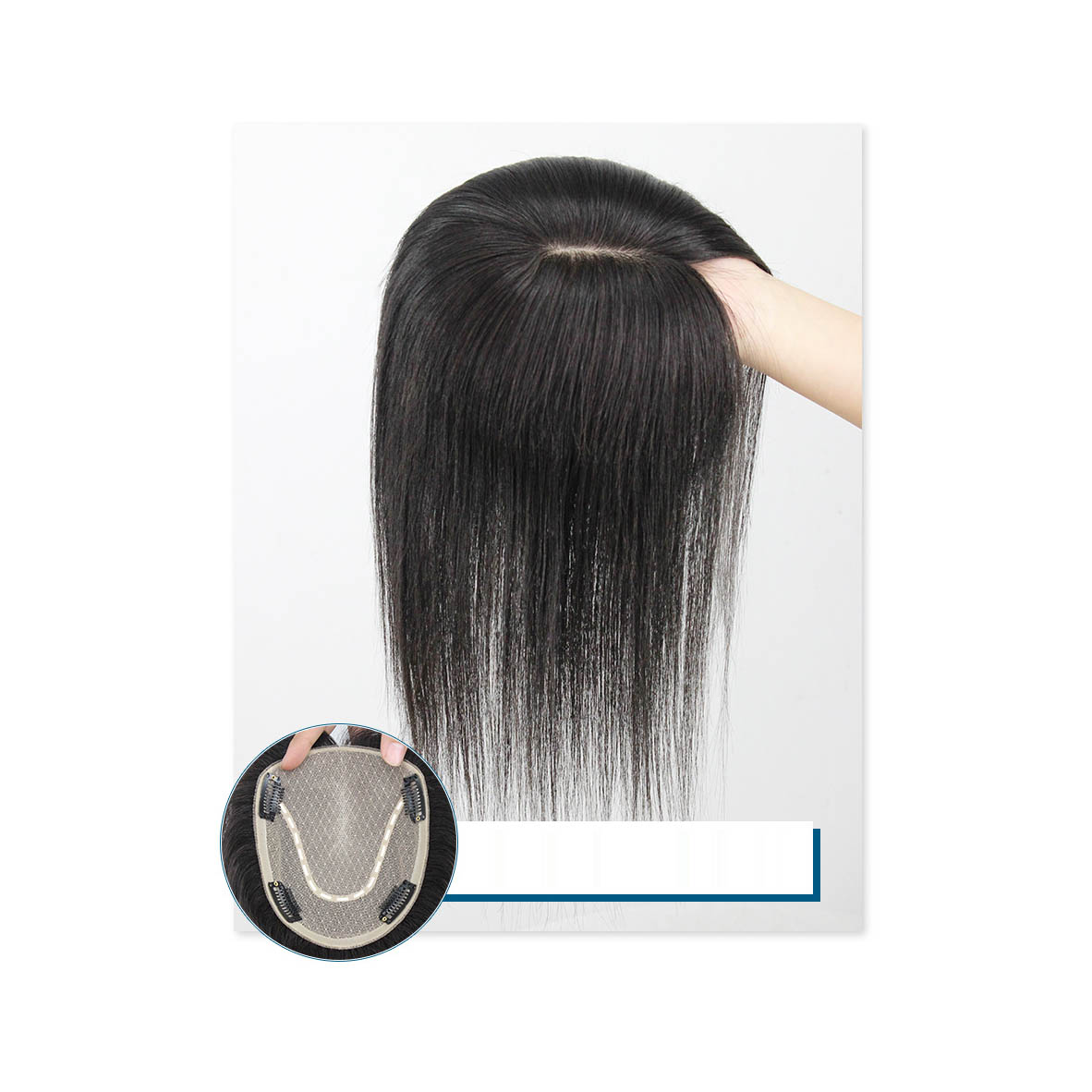 Silk Top Virgin Remy Human Hair Topper For Hair Loss