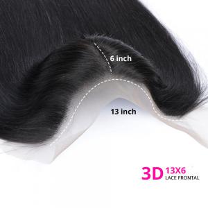 Straight Weave Hairstyles 3D 13x6 Lace Frontal Closure Human Virgin Hair
