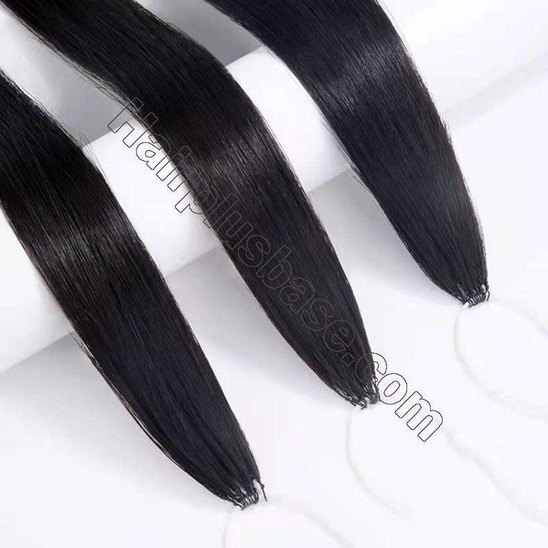 The Second-generation Feather Hair Extensions Invisible Human Hair Double-line 6d Micro Interface 100S 4