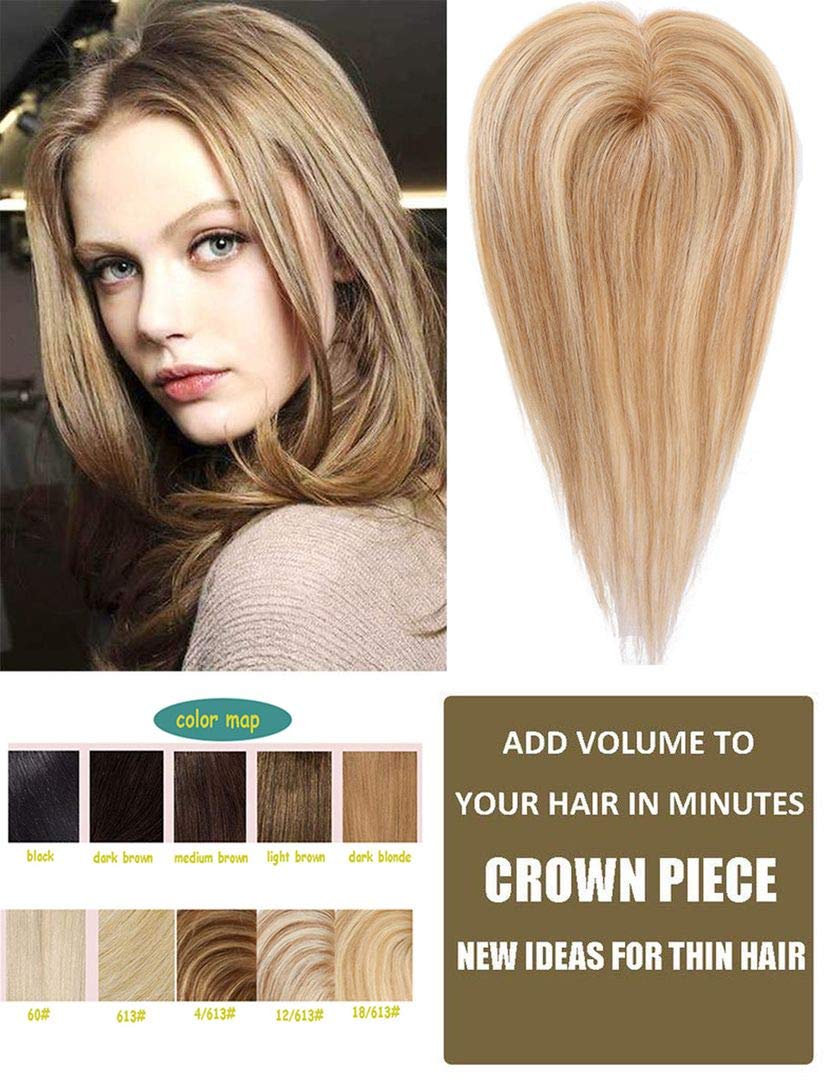 Top Hair Pieces Silk Base Topper Human Hair Clip in Hair Toppers for